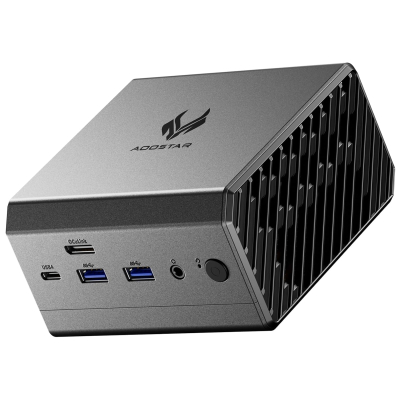 AOOSTAR MACO mini pc Ryzen7 H255(8C/16T,4.9GHz) 780M GPU fast Barebones desktop computer, Dual DDR5 RAM Two M.2 SSD, Fingerprint unlock, USB4.0x2, Oculink, HDMI,DP,USBx4,2.5G...