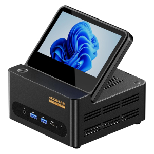 AOOSTAR mini pc GFLIP ryzen 7 pro 8845HS(5.1GHz AI Processor) 24G DDR5 1T SSD gaming computer,Radeon 780M Micro desktop,USB4x2,OCuLink eGPU,HDMI2.1,USBx4,Fingerprint Unlock,5"...