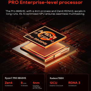 AOOSTAR WTR MAX NAS 11bays(6bay SATA HDD + 5bay M.2 SSD) storage,Barebone mini pc Ryzen7 Pro 8845HS, Dual DDR5 RAM, NASync with Oculink / USB4 / 2 x 10GbE SFP+ / 2 x 2.5GbE.(NAS...