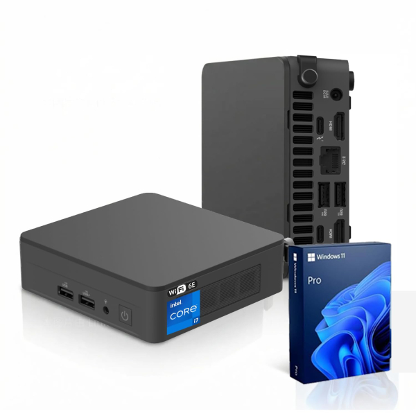 ASUS NUC 13 Pro Mini Desktop, Intel 12-Core i7-1360P, 16GB RAM, 512GB SSD, Wi-Fi 6E, Support 4-Display 4K, Thunderbolt 4, HDMI, Bluetooth, Windows 11 Pro, Black, PC for...