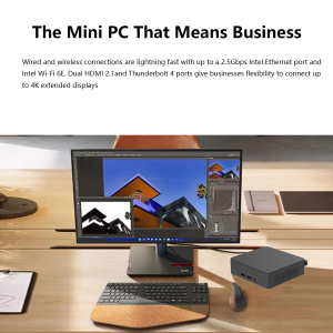 ASUS NUC 13 Pro Mini Desktop, Intel 12-Core i7-1360P, 16GB RAM, 512GB SSD, Wi-Fi 6E, Support 4-Display 4K, Thunderbolt 4, HDMI, Bluetooth, Windows 11 Pro, Black, PC for...