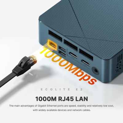 BOSGAME E2 Mini PC Ryzen 5 3550H Processor(4C/8T, Up to 3.7 Ghz) 16GB RAM 512GB NVMe SSD Mini Desktop Computers, Type-C, Dual HDMI 2.0, RJ45 LAN, Wi-Fi5/BT 5.0, for Business and...