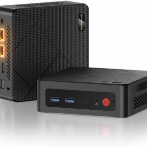 BOSGAME E4 Home-Office-Mini PC, Ryzen 5 3550H (Beats N150, up to 3.7 GHz), 16 GB DDR4 RAM 512 GB NVMe SSD, Mini Computer, 4K Triple Display, HDMI, USB-C, DP, Dual LAN, Wi-Fi 5,...