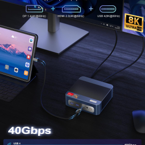 BOSGAME Mini PC Ryzen 5 7640HS (Up to 4.7GHz, 8C/16T) P3 Mix Mini Desktop Computers DDR5 16GB RAM 512GB M.2 NVMe SSD, Mini PC Windows 11 Pro Dual 2.5G RJ45 LAN, USB 4.0 WiFi 6E...