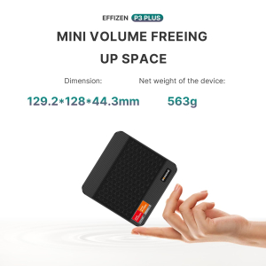 BOSGAME P3 Plus Mini PC, AMD Ryzen 7 7840HS 8C/16T Processor Mini Desktop PC,Up to 5.1 GHz,16GB DDR5 1TB SSD | WiFi 6E & BT5.2 | Dual LAN/HDMI/DP/USB-C, Triple Display Mini...