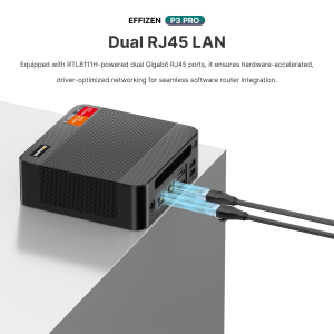 BOSGAME P3 Pro Mini Gaming PC Ryzen 9 7940HS (up to 5.0GHz), 16GB DDR5 1TB PCIe 4.0 SSD Mini Computers, Triple Screen Display, HDMI2.0/DP/USB-C, Wi-Fi 6E, BT5.2, Dual LAN Mini...