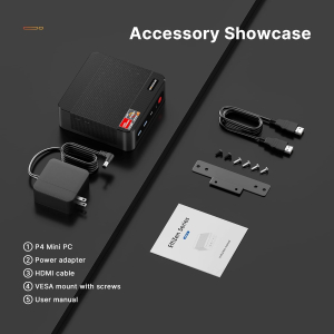 BOSGAME P4 Plus Mini PC Ryzen 7 7730U (Upgraded 5825U), 8C/16T, up to 4.5GHz, 16GB DDR4 1TB PCIe 4.0 SSD, Triple Display Desktop PC, WiFi 6E, BT5.2, Type-C