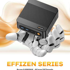 BOSGAME P6 Gaming Mini PC windows 11 pro, Ryzen 9 6900HX (8C/16T, up to 4.9GHz) Mini PC, 32GB LPDDR5 1TB NVMe SSD Mini Desktop, WiFi 6E/BT5.3/Dual LAN/4K UHD/Triple Display/PC...