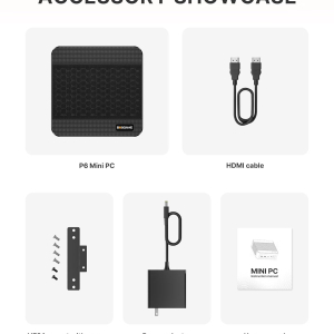 BOSGAME P6 Gaming Mini PC windows 11 pro, Ryzen 9 6900HX (8C/16T, up to 4.9GHz) Mini PC, 32GB LPDDR5 1TB NVMe SSD Mini Desktop, WiFi 6E/BT5.3/Dual LAN/4K UHD/Triple Display/PC...