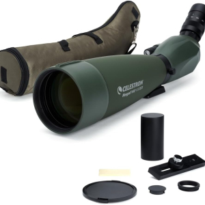 Celestron 52306 Regal M2 22-67x100mm ED Angled Zoom Spotting Scope with Multi-Coated Optics, BaK-4 Prism Glass, Lightweight Magnesium Alloy Body and Padded Carry Case, Green