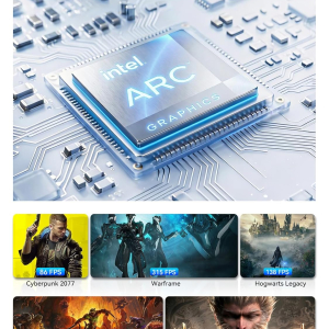 GMKtec K13 5G Mini PC AI Intel Ultra 7 256V (up to 4.8GHz) 16GB DDR5 8533MHz 512GB PCIe 4.0 SSD Gaming Mini Computer, 2X M.2 Expansion Slots, HDMI, USB4