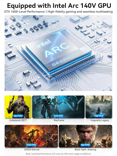 GMKtec K13 5G Mini PC AI Intel Ultra 7 256V (up to 4.8GHz) 16GB DDR5 8533MHz 512GB PCIe 4.0 SSD Gaming Mini Computer, 2X M.2 Expansion Slots, HDMI, USB4