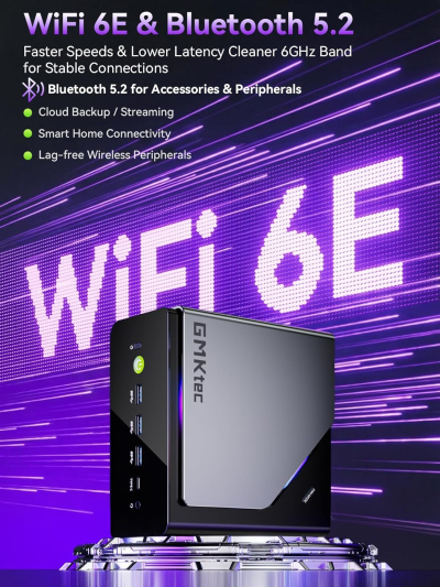 GMKtec K15 AI Mini PC Oculink Intel Ultra 5 125U 32GB DDR5 512GB SSD, Desktop Computer AI Boost, 3X M.2 2280 Storage Expansion, Dual NIC 2.5GbE, HDMI 2.1, USB4