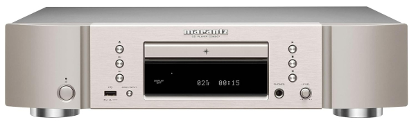 Marantz CD6007 HiFi CD Player, CD Player with CD and CD-R/RW Playback, USB, D/A Converter, Headphone Amplifier with HDAM-SA2, Gold-Plated Outputs, Silver