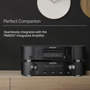 Marantz CD6007 HiFi CD Player, CD Player with CD and CD-R/RW Playback, USB, D/A Converter, Headphone Amplifier with HDAM-SA2, Gold-Plated Outputs, Silver