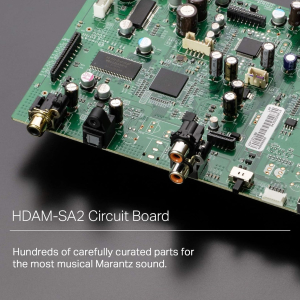 Marantz CD6007 HiFi CD Player, CD Player with CD and CD-R/RW Playback, USB, D/A Converter, Headphone Amplifier with HDAM-SA2, Gold-Plated Outputs, Silver
