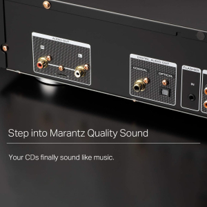 Marantz CD6007 HiFi CD Player, CD Player with CD and CD-R/RW Playback, USB, D/A Converter, Headphone Amplifier with HDAM-SA2, Gold-Plated Outputs, Silver