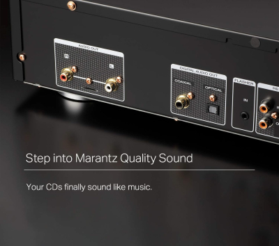 Marantz CD6007 HiFi CD Player, CD Player with CD and CD-R/RW Playback, USB, D/A Converter, Headphone Amplifier with HDAM-SA2, Gold-Plated Outputs, Silver