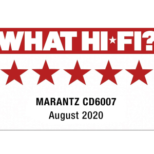 Marantz CD6007 HiFi CD Player, CD Player with CD and CD-R/RW Playback, USB, D/A Converter, Headphone Amplifier with HDAM-SA2, Gold-Plated Outputs, Silver