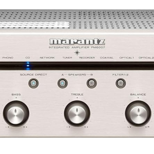 Marantz PM6007 Amplifier, Integrated Amplifier with Digital Connectivity, Analog Coaxial and Optical Inputs, 2x 45 Watt, DAC, D/A Conversion for Digital Input - Black