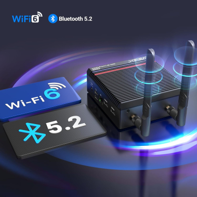 MINIX Fanless Mini PC Windows 11 Pro, Intel i3-N350, NEO Z350-0dB 16GB DDR4 512GB M.2 PCIe Gen3 x 4 SSD Micro Desktop Computer, 4K Dual Display/2.5G LAN, for Business Home...