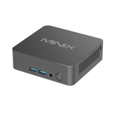 MINIX NEO J51-C8 Max Mini Computer, 8GB/512GB M.2 PCIe NVMe SSD Windows 11 Pro, Aluminum/Wi-Fi6/Dual 2.5GB LAN/USB-C/Triple Display/4K/Auto Power On/PXE boot/RTC/Vesa Mount