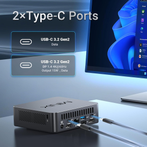 MINIX NUC150 Mini PC Intel N150, 16GB DDR5 RAM, 512GB SSD, 4K Triple Display, USB-C, 2.5G Ethernet, Wi-Fi 6, BT5.2, Windows 11 Pro mini computer,Ideal for Business, Remote Work...