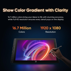XPPen Artist 16 3rd Drawing Tablet with Screen, 15.4" Pen Display with X4 Smart Chip Stylus,16K Pressure Sensitivity, Dual Dial & 8 Shortcut Keys, for Windows/Mac/Android,...