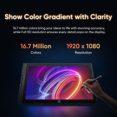 XPPen Artist 16 3rd Drawing Tablet with Screen, 15.4" Pen Display with X4 Smart Chip Stylus,16K Pressure Sensitivity, Dual Dial & 8 Shortcut Keys, for Windows/Mac/Android,...