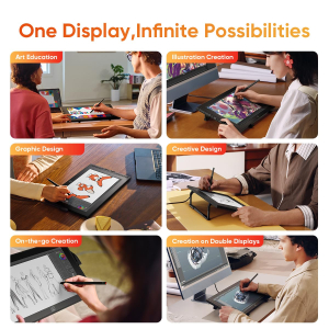 XPPen Artist 16 3rd Drawing Tablet with Screen, 15.4" Pen Display with X4 Smart Chip Stylus,16K Pressure Sensitivity, Dual Dial & 8 Shortcut Keys, for Windows/Mac/Android,...