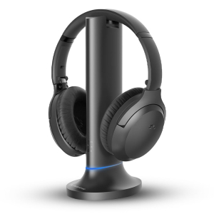 Avantree Opera Plus – Wireless Headphones for TV Watching, Clear Dialogue & Volume Boost for Seniors, Optical Soundbar Passthrough, Charging Transmitter Base