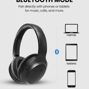 Avantree Opera Plus – Wireless Headphones for TV Watching, Clear Dialogue & Volume Boost for Seniors, Optical Soundbar Passthrough, Charging Transmitter Base