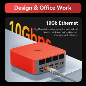 Beelink SER10 MAX AI Mini PC, AMD Ryzen AI 9 HX 470(12C/24T, up to 5.2GHz), 64GB DDR5 2TB PCIe4.0 SSD, Mini Computer 4K Triple Display, USB4/WiFi6/BT5.2/10G LAN, Pre-Installed...