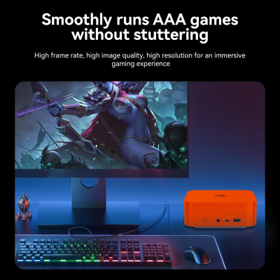 Beelink SER10 MAX AI Mini PC, AMD Ryzen AI 9 HX 470(12C/24T, up to 5.2GHz), 64GB DDR5 1TB PCIe4.0 SSD, Mini Computer 4K Triple Display, USB4/WiFi6/BT5.2/10G LAN, Pre-Installed...