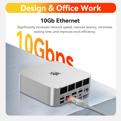 Beelink SER10 MAX Mini PC, AMD Ryzen AI 9 HX 470(12C/24T, up to 5.2GHz, 86Tops), 64GB DDR5 RAM 1TB M.2 PCIe4.0 SSD, 4K Triple Display HDMI/DP/USB4 Mini Computer Win11 Pro,...