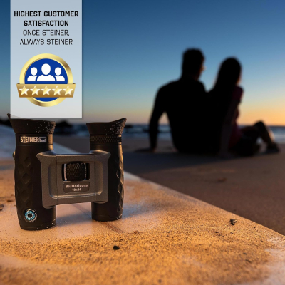 STEINER binoculars BluHorizons 10x42 - German quality optics, high magnification, reduces reflections or glare from water, sand or snow