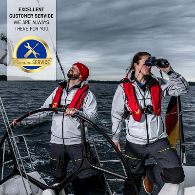 STEINER marine binoculars Navigator 7x30 - German quality optics, open bridge, 5m waterproof, compact and light, for spontaneous sailing trips or when going ashore