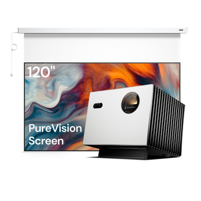 Valerion StreamMaster Plus Triple Laser Projector, 2X Faster Performance, 4ms Lag-Free Gaming, TV-Rich Streaming, IMAX, AI 4K UHD, Voice Control, with Active 3D, Dolby Vision&Atmos