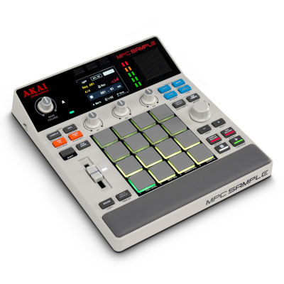 Akai Professional MPC Sample Standalone Portable Sampler, Sequencer and Effects Processor, with Rechargeable Battery, USB-C, Built-in Speaker and Microphone