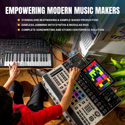 Akai Professional MPC XL Standalone Music Production Center for Sampling and Sequencing with 10.1-inch Touchscreen, 3D MPCe Pads, 8-Core CPU, 16GB RAM, 256GB SSD