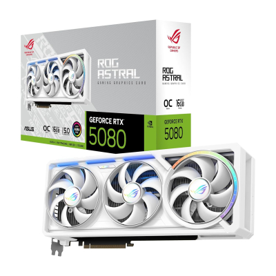 ASUS Prime GeForce RTX 5080 OC 16G GDDR7 Graphics Card - PCIe 5.0, 2685MHz Boost Clock, 1 x HDMI 2.1b, 3 x DP 2.1b, 2.5-slot, Axial-tech fans, Vapor chamber, Dual BIOS, SFF-Ready
