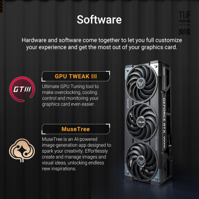 ASUS TUF Gaming GeForce RTX 5070 Ti 16GB GDDR7 Gaming Graphics Card (PCIe 5.0, HDMI/DP 2.1, 3.125-slot, military-grade components, protective PCB coating, axial-tech fans)