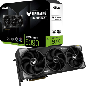ASUS TUF Gaming GeForce RTX 5080 16GB GDDR7 OC Edition Gaming Graphics Card (PCIe 5.0, HDMI/DP 2.1, 3.6-slot, military-grade components, protective PCB coating, axial-tech fans,...