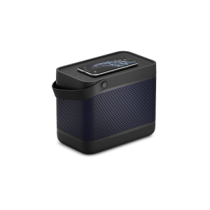 Bang & Olufsen Beolit 20 – Portable Bluetooth Speaker with Wireless Charging, Loud 360 Degree Sound, Bluetooth Home and Outdoor Speaker, Qi Phone Charger Pad - Black Anthracite