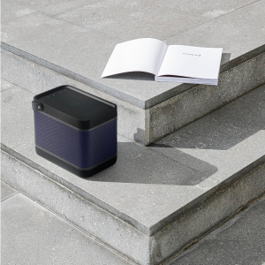 Bang & Olufsen Beolit 20 – Portable Bluetooth Speaker with Wireless Charging, Loud 360 Degree Sound, Bluetooth Home and Outdoor Speaker, Qi Phone Charger Pad - Black Anthracite