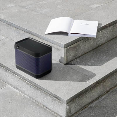Bang & Olufsen Beolit 20 – Portable Bluetooth Speaker with Wireless Charging, Loud 360 Degree Sound, Bluetooth Home and Outdoor Speaker, Qi Phone Charger Pad - Black Anthracite
