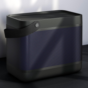 Bang & Olufsen Beolit 20 – Portable Bluetooth Speaker with Wireless Charging, Loud 360 Degree Sound, Bluetooth Home and Outdoor Speaker, Qi Phone Charger Pad - Black Anthracite