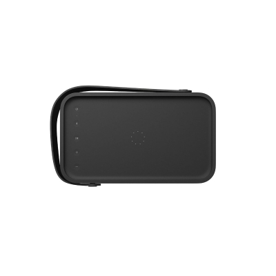 Bang & Olufsen Beolit 20 – Portable Bluetooth Speaker with Wireless Charging, Loud 360 Degree Sound, Bluetooth Home and Outdoor Speaker, Qi Phone Charger Pad - Black Anthracite