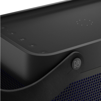 Bang & Olufsen Beolit 20 – Portable Bluetooth Speaker with Wireless Charging, Loud 360 Degree Sound, Bluetooth Home and Outdoor Speaker, Qi Phone Charger Pad - Black Anthracite
