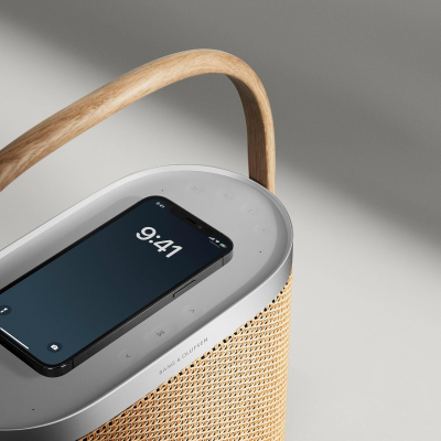 Bang & Olufsen Beosound A5 – Portable Bluetooth Modular Speaker, Wireless Charging, Loud Sound Speaker for Home & Outdoors, Long Battery Life, Premium Audio - Nordic Weave